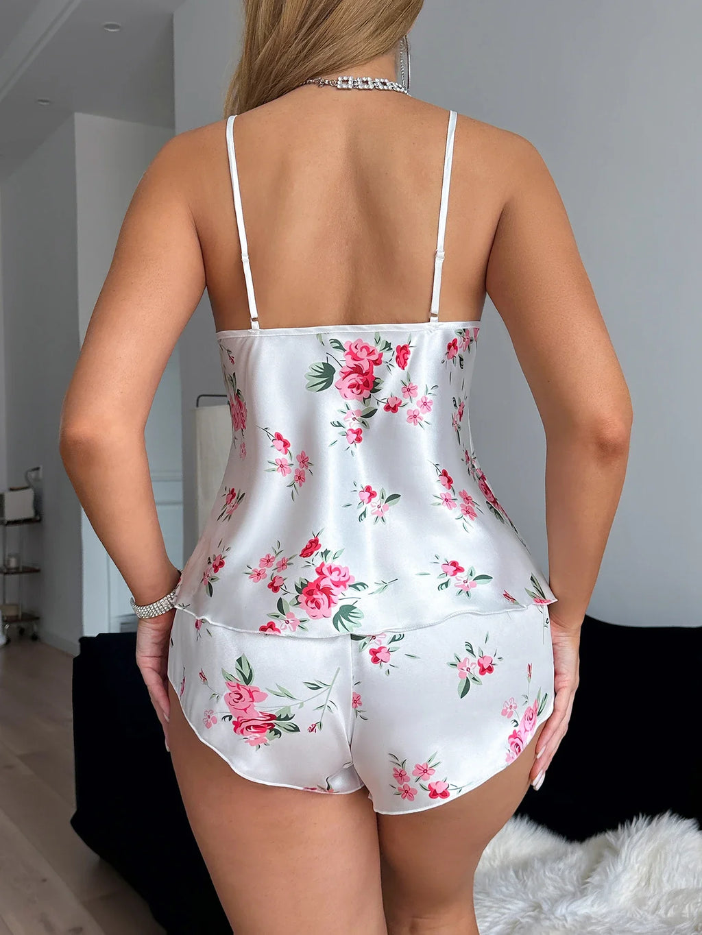 Floral Pyjama Set – Cami & Shorts